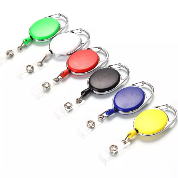 Genomskinlig korthållare Sjuksköterska Indragbar Badge Reel Clip Visitkort Holde Work Lanyard ID Namnkort Cover Case 1set(.962)