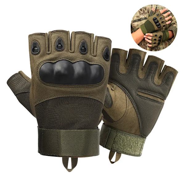 Halvfinger Taktiska handskar Utomhus Militärhandskar för män Fotvandring Motorcykel Cykling Sporthandske Skytte Jakt Airsoft handskar 1 pr M