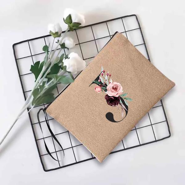 Sminkväska för kvinnor Mode Print Kosmetiska väskor Organizer Tvätta toalettartiklar Påse Dam Clutch Student Pennväska 4blackb J