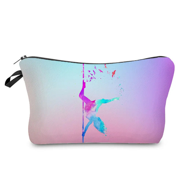 Rytmisk gymnastik Print Kosmetisk väska Skollärare Present Sminkväska Kvinnliga toalettartiklar Organizer Resetoalettpaket hz6603 Cosmetic Bag