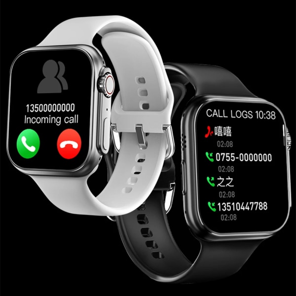 Ny Smart Watch Ultra 8 NFC GPS Track 49mm Herr Dam Smartwatch Series 8 Termometer BluetoothCall Vattentät Sport För Apple WhiteHY black YJ