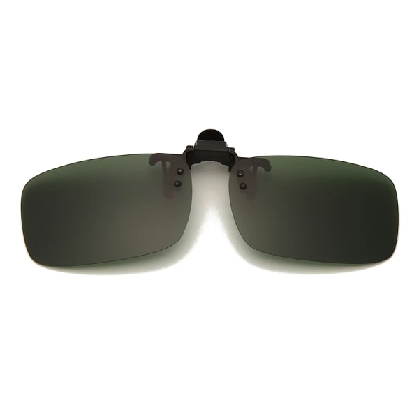 LongKeeper polariserade fotokromiska linser Clip On Solglasögon Bilförarglasögon Anti-UV Solglasögon Körglasögon Tillbehör blackish green