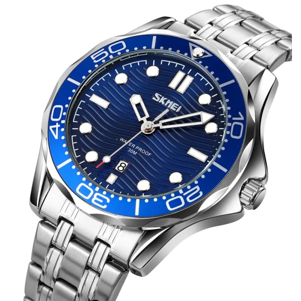 SKMEI Japan Quartz urverk Herr Klockor Three Dimensional Texture Dial Armbandsur Fashon Datum Tid Klocka Man reloj hombre 9276 color 2