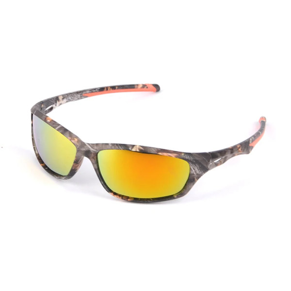 Mode Camo Polarized Solglasögon Män Kvinnor Stresståliga linser Vindsandsäkra mörka solglasögon Man Fiske Cykling UV400 5105 C1