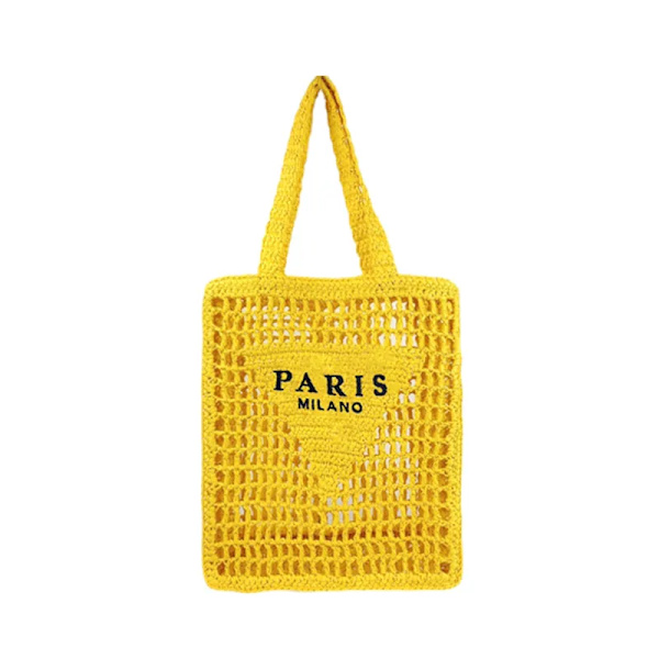 MABULA Lyxdesign Dam Flätad Raffia Halmväska Stor kapacitet Casual Tote Handväska Hollow Summer Beach Vacation Axelväska F1