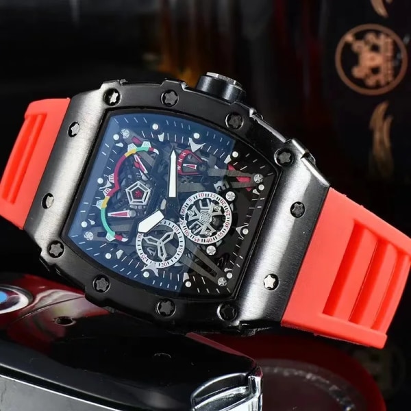 Watch Mode Legering Urboett Toppmärke Lyx Herr Quartz Clock Klassisk Man Sport Kronografklockor Style 18