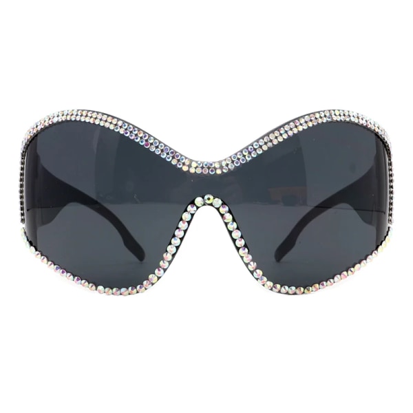 Nya Steampunk överdimensionerade solglasögon för kvinnor Trender Punk Y2k solglasögon Goggle Herr 2000-talets märkesdesigner Eyewear De Sol Oculos Style B1 As Shown