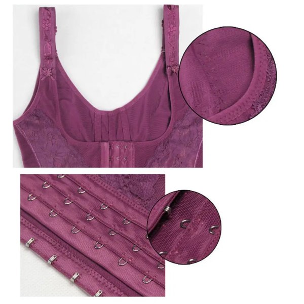 Ny damer Andningsbar Helkroppssömlös Shaper Control Postpartum Öppen byst Slim Lift Magekontroll Lår Body Shaper Dräkt skin color Shapewear XXL