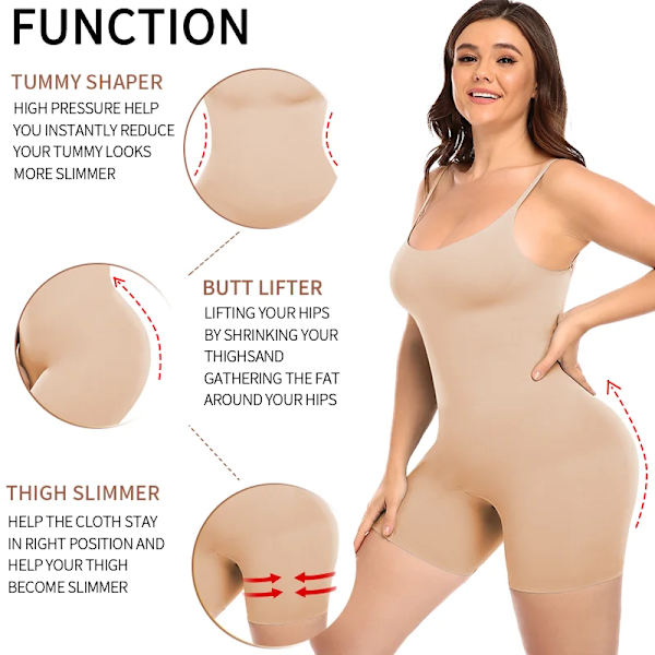 Kvinnor Sexig Seamless Body Waist Trainer Magkontroll Shapewear MISS MOLY Lår Slimmer Butt Lifter Fajas Black XL