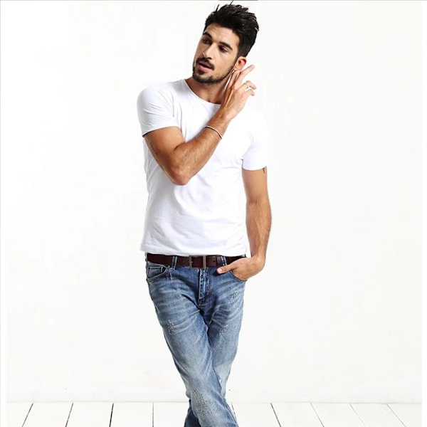 Coolerfire mäns bälte i äkta läder designerbälten herr lyxiga rem manliga bälten för män mode nål spänne för jeans HQ0231 HQ023COFFEE 100cm
