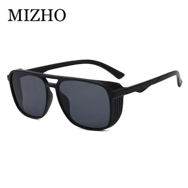 MIZHO Minus Reflektion Effekter Svart Goggle Unisex Tony Star Solglasögon Dam Steampunk Designer Punk Solglasögon Män röd 2022 MTYJ030 RED photo color