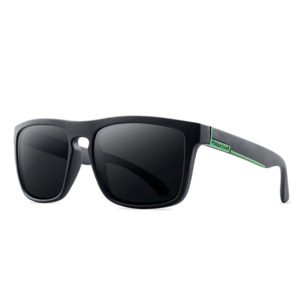 Polariserade solglasögon Märke Designer Driving Shades Herr Solglasögon För män Retro Billigt Lyx Kvinnor UV400 Gafas Black green black As shown