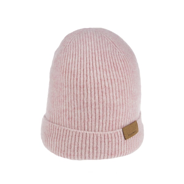 Longming Herr & Dam Mössa Stickad Beanie Skidmössa Vinter Varm Lyxig Trendig Stickad Mössa Höst Streetwear Pink One Size