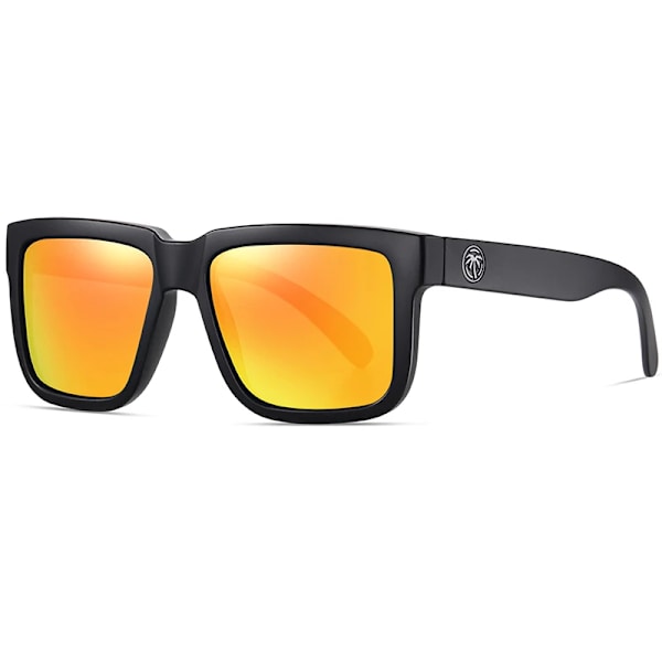 NYHET Högkvalitativt lyxigt Heat Wave-märke Polariserade solglasögon fyrkantiga Sammanfogade lins Dam män solglasögon UV400 HW02 C4 only glasses