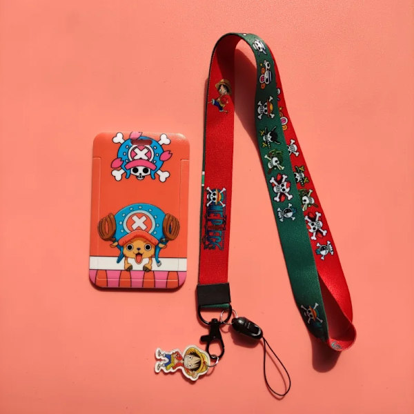 Barn Tecknad Plast Anime ID-korthållare Cool Modemärke Glidande Arbete Namnbricka Busslina Kort Hållare för lanyard card holder(.1836)