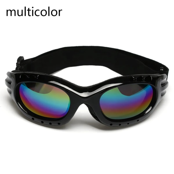 Nya cykelglasögon Vindtäta utomhussportglasögon Motocrosssolglasögon Snowboardglasögon Ski Googles UV400 för män kvinnor Style1-multicolor