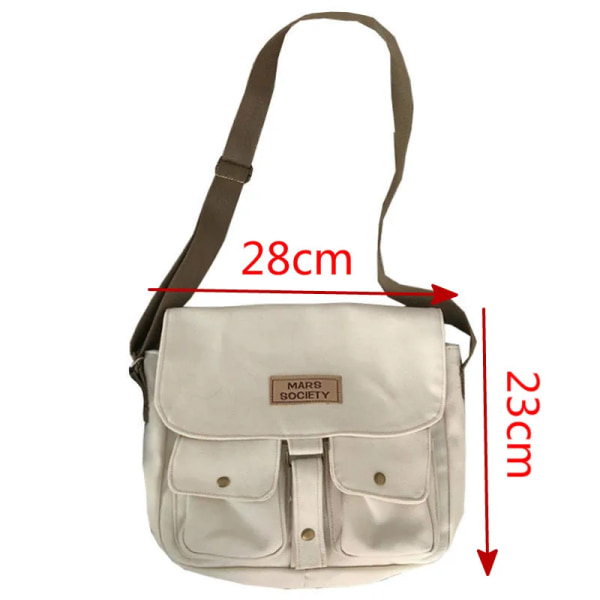 Canvasväska för kvinnor Japanska avdelningen Harajuku Windsuit Messenger Bag Kvinnliga koreanska studenter Axelväskor as picture 9 pendant 28cmx23cm