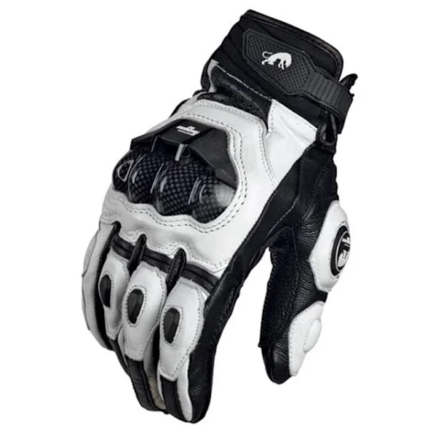 Furygan Afs 6 Motorcykelhandskar Kolfiber Läderhandskar Offroad Motorcykel Racing Korta Handskar Skyddshandskar för Körning white M