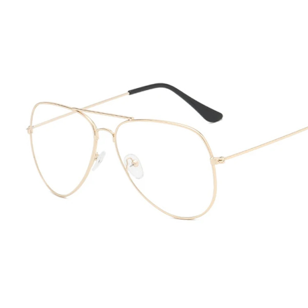 Klassiska Pilot Solglasögon Kvinna Mode Märke Designer Solglasögon Man Mans Färgglad Spegel Flyg Metallram Köra Oculos Gold Trans