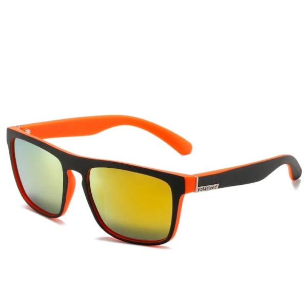 2022 Polariserade solglasögon Märke Designer Driving Shades Herr Solglasögon Man Retro Billiga Lyx Kvinnor UV400 Gafas C15 Black orange aspictures