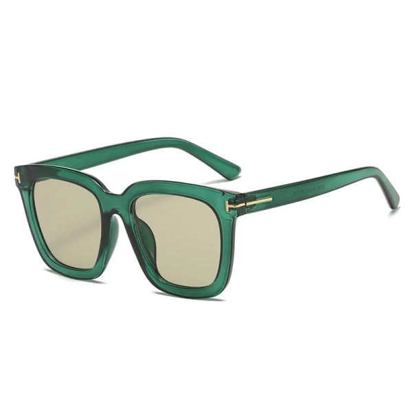nya i tom märke solglasögon kvinnor män 2022 trendiga produkter svart grön leopard körglasögon vintage oculos de sol uv400 green-green As the picture