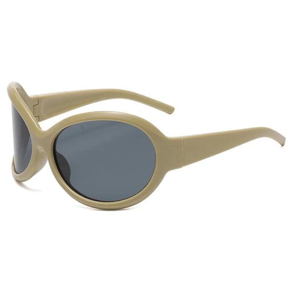 Y2k Oversized Punk Solglasögon Nya Damer Män Trender Goggle Solglasögon Dam Lyxmärke Designer Glasögon UV400 Shades Glasögon C5 As Shown