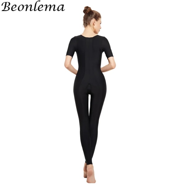 Dam Fajas Colombianas Medical Grade Body Postpartum Helkroppsformare Snap-stängning Shapewear Post Fettsugningskorsett Black M
