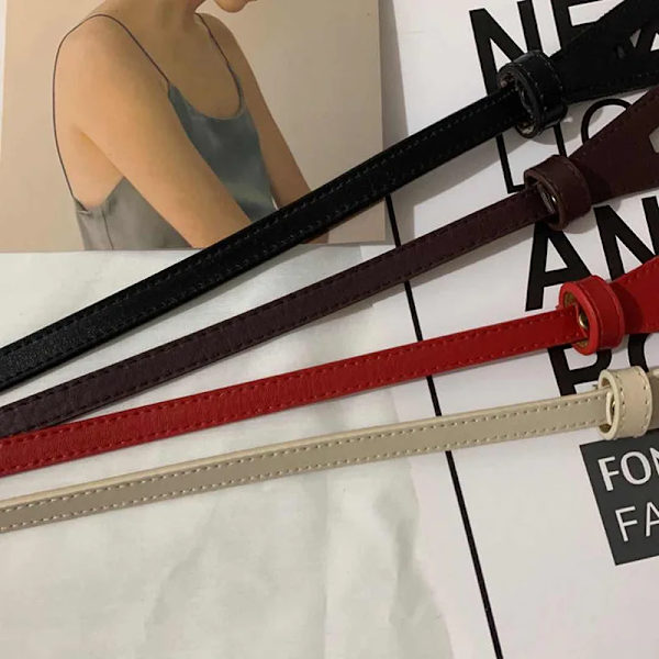 110 cm Kvinnliga Vilda Bälten Rem Tunn Midjeband Knuten rosett Midjebälte för Kvinnor Mode Läder Klänning Kläder Dekoration Smycken black
