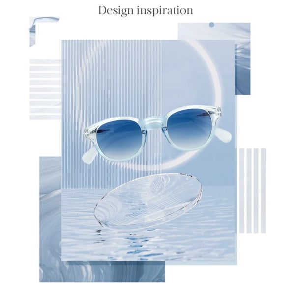 Meeshow Design 2023 Män Kvinnor Retro Mode Solglasögon kristall Design Rund Båge 100 % UV-skydd Nylon Lins Solglasögon Black Sunglasses