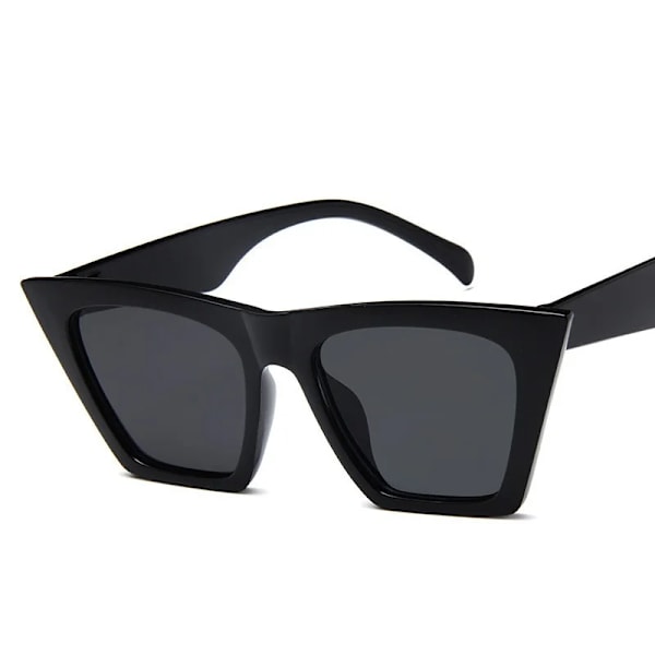 HKNA Mode Cat Eye Solglasögon Dam Gradient Vintage Glasögon Dam/Män Retro Cat Eye Solglasögon Gafas De Sol Mujer UV400 RedRed Free Cloth