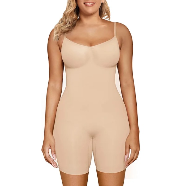 Fajas Colombianas Bodysuit för kvinnor Magkontroll Shapewear Seamless Sculpting String Body Shaper Trosor Butt Lifter Bantning Brown Shorts XL