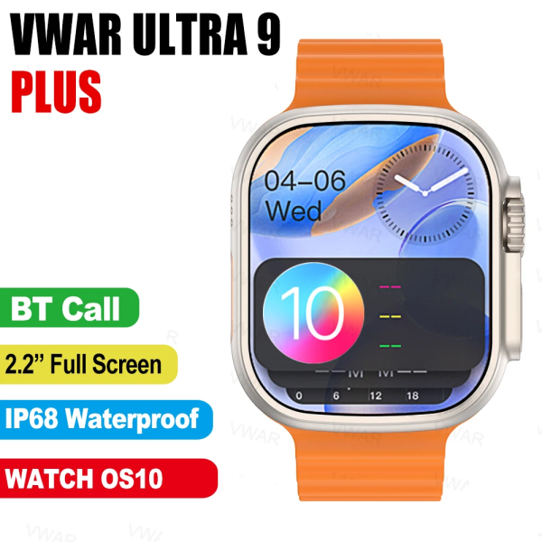 VWAR Ultra 9 Plus Smart Watch 1:1 49mm Storlek 2.2\ Black Alpine Black