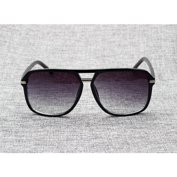 JackJad 2021 Mode Män Cool fyrkantig stil Gradient Solglasögon Körning Vintage Brand Design Billiga Solglasögon Oculos De Sol 1155 Black Gray UV400