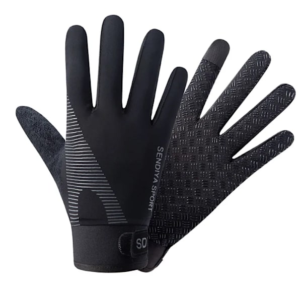 Utomhusfiske Vattentäta Herrhandskar Pekskärm Kvinnor Sport Ridning Vindtät Andas halkfria handskar Dam Ski Höst Black A XL