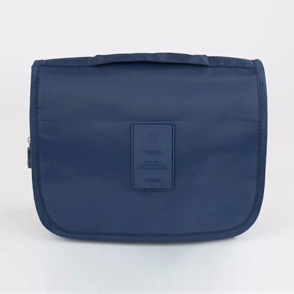 Badkar Hängande Resor Herr Toalettväska Hane Vattentät Organizer Nylon Necessaire Sminkväska Neceser Kosmetiska väskor Kit Navy Blue