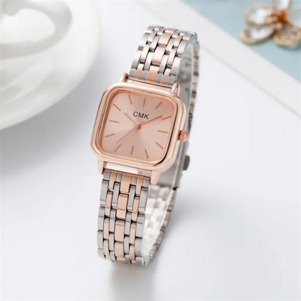 Ny watch Mode dam stålkedja noble quartz watch födelsedagspresent women watch(.567)