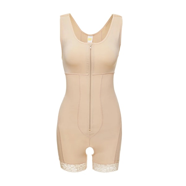 Sömlös gördel för damer med dragkedja Helkroppsformare Plus Size Body efter operation Fajas colombianska magkontroll bantning Shapewear Skin 4XL