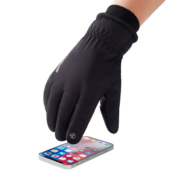 Fingerlösa fiskehandskar Vattentäta pekskärmsanti-halkshandskar Utomhussport Ridning Varma handskar Cykellöpare för kvinnor 9067 Gray 3M XL Perimeter 22-24