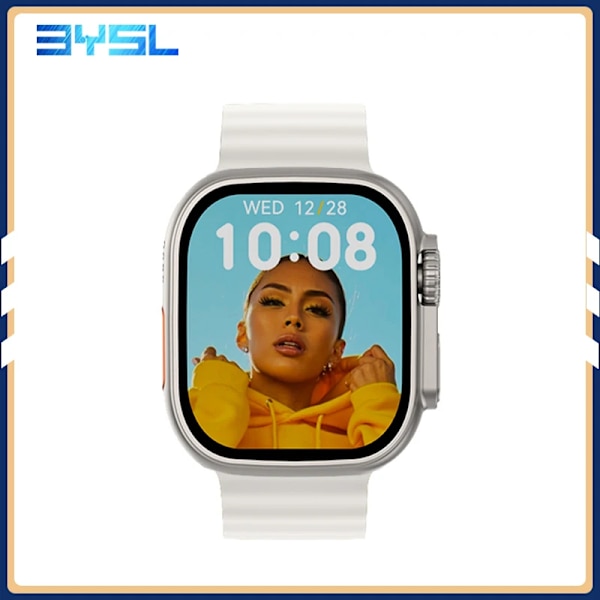 BYSL Ultra Smart Watch Series 8 Answer Call 1:1 49mm IP09 Ultra Smartwatch Sport Trådlös Laddning Herr Dam PK KD99 S8 W69 silvery IP09 ULTRA