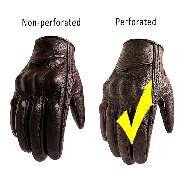 Motorcykelhandskar Dam Mentouch Skärm Premium Läder Svart Gul Brun Cykelhandske Motorcykel Motorcross Vante Men G12 Mesh XL