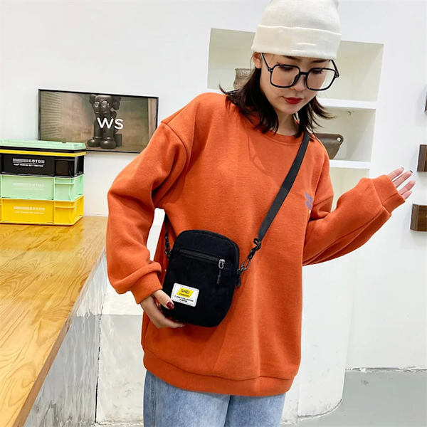 Kvinnmode Manchester Dragkedja Axelväska Crossbody Väska Höst Vinter Flerlagers Liten Mjuk Shopper Bag Billig Kvalitet Handväskor Yellow Canvas(.189)
