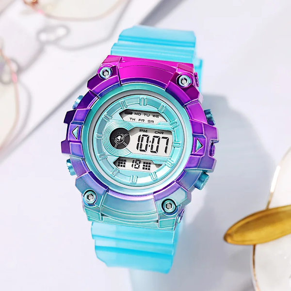 Digitala klockor för kvinnor Män Barn Watch 24 timmar Mode Watch LED Elektronisk Sport Kvinnlig Klocka reloj mujer Style 3(.329)