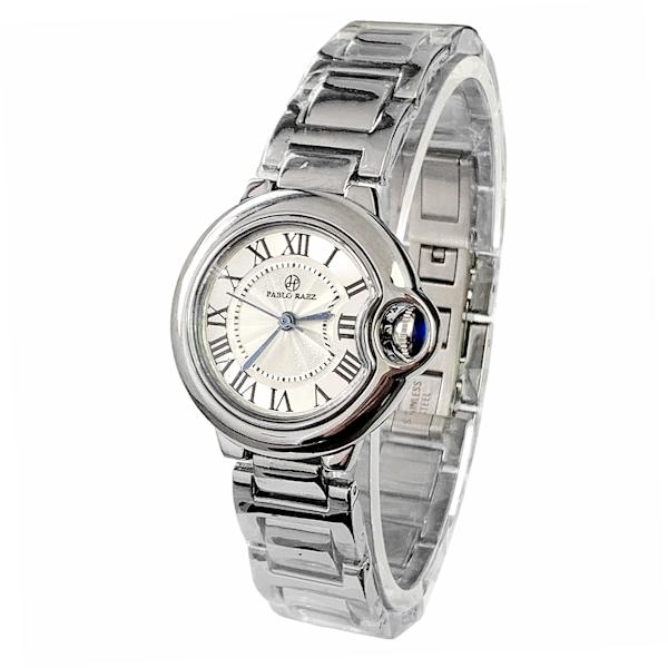 Hot Sell Toppkvalitet Damklockor Man/Kvinnor Relogio Silver Lyx Stål Mode Blå Ballong Armbandsur Reloj Mujer With date Brown 42mm