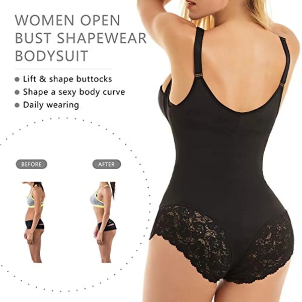 Body Shapewear Dam Waist Trainer Fajas Colombianas gördlar Dragkedja Öppen byst Bodysuit Modelleringsrem Beige XXL