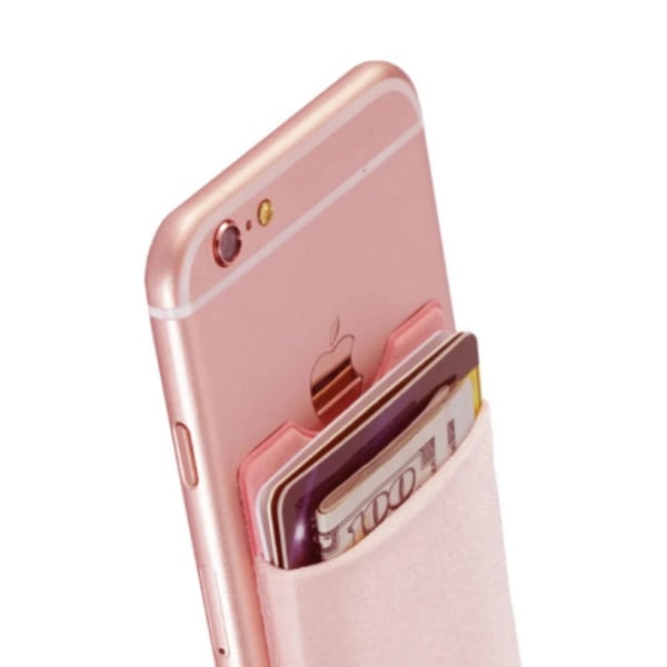 9,9*5,5 cm Dammodeadhesiv Elastisk Lycra Mobiltelefon Case Herr ID Kreditkortshållare Pocket Stick 2019 Orange