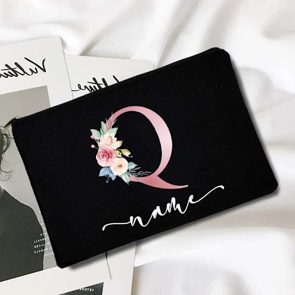Personlig sminkväska Anpassat print Sminkväska Organizer Bröllopsfest Brudpresenter Organizer Tvättförvaringspåse D3pinkQ