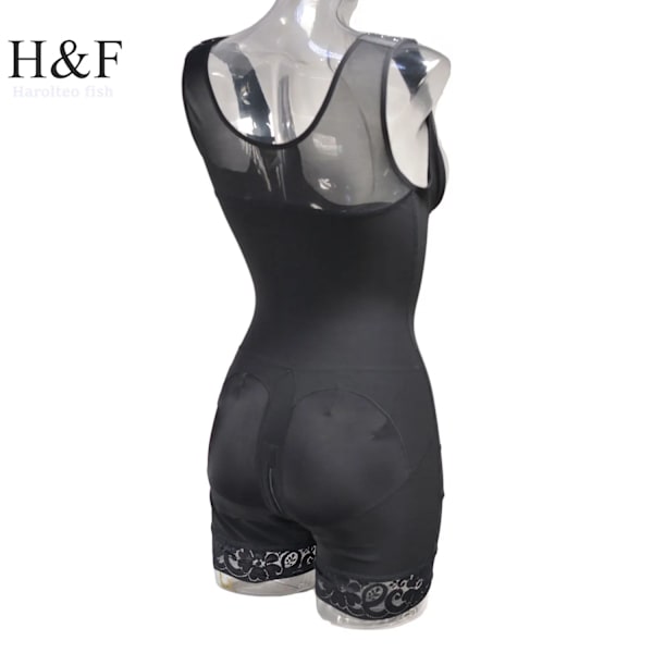 Hög kompression Faja Colombianas waist trainer Kroppsformare Platt mage fodral Trosor reducerande görd magbälten för kvinnor Black XS