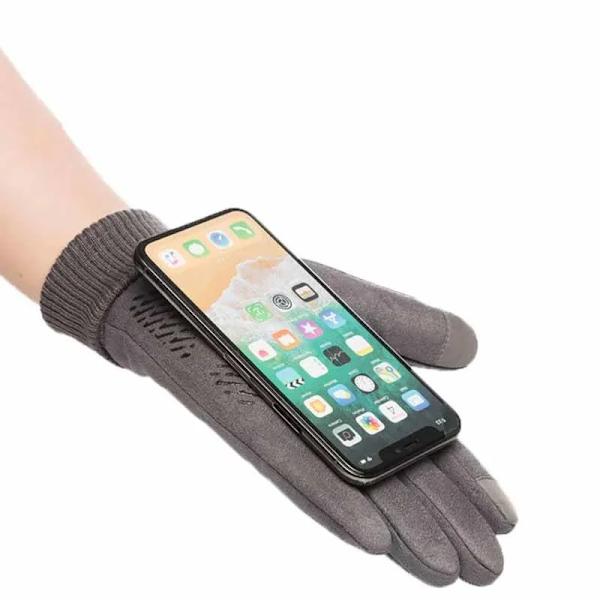 Vinter Varm snö Skidhandskar Snowboard Motorcykel Ridning Vinter Gym Handskar TouchScreen Handskar för män och kvinnor Cykelhandskar Lady gray