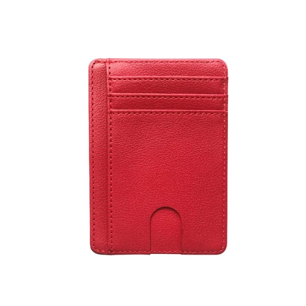 Anti RFID-blockerande kolfiber Kredit-ID-korthållare Case för AirTag Män Dam Plånbok Läder Slimma plånböcker för AirTag Air Tag Red