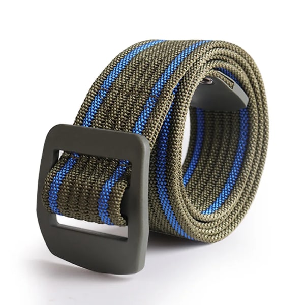 3,8 cm nylon herrbälte Nytt utomhus andningsbart vävt canvasbälte taktiskt pendlare för män Casual midjeband Plast Day Spänne Bälte jun lv lan 120cm
